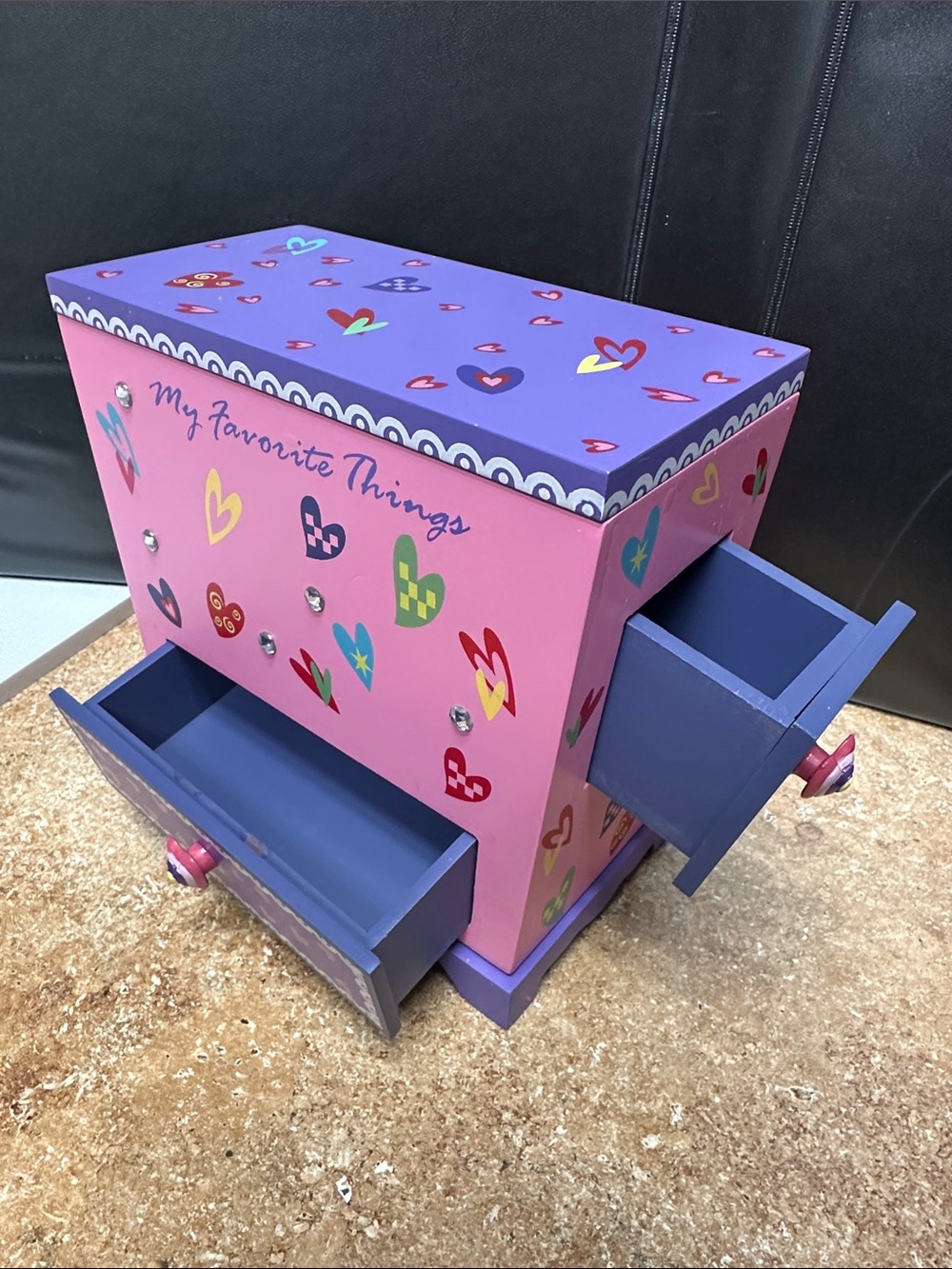 My Favorite Things Pink & Purple Kids Jewelry Box - Picture 2 of 8